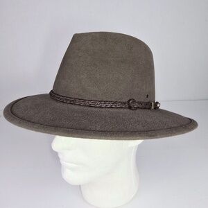 AKUBRA Traveller Hat Brown Unisex Sz. 57cm (7 1/8) Made in AUSTRALIA